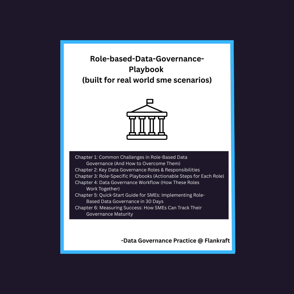 Role based data governance playbook